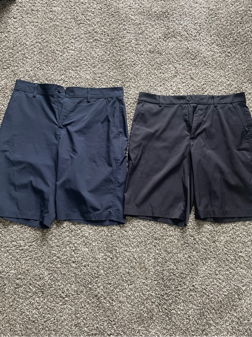 Men's Classic Navy and Black Chino Shorts